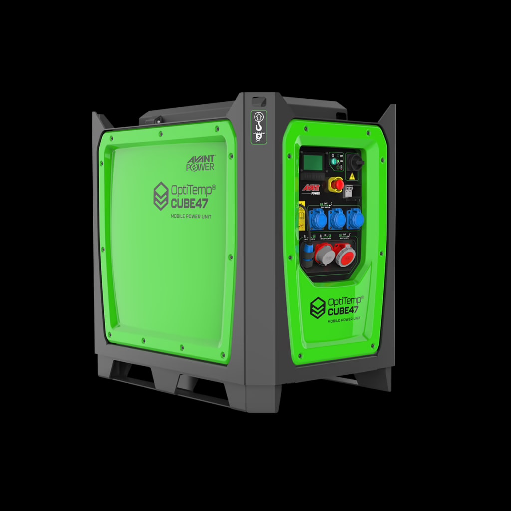AvantPower OptiTemp Cube47 mobile power unit product render